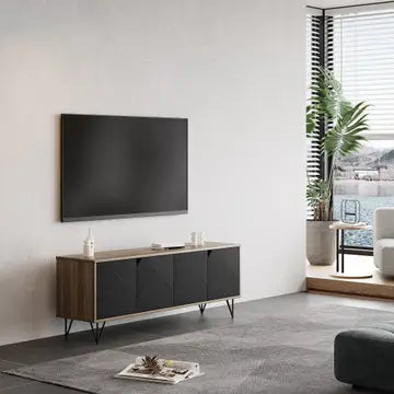 Modern Abstract TV Console (Up to 65 Inch) Living Room