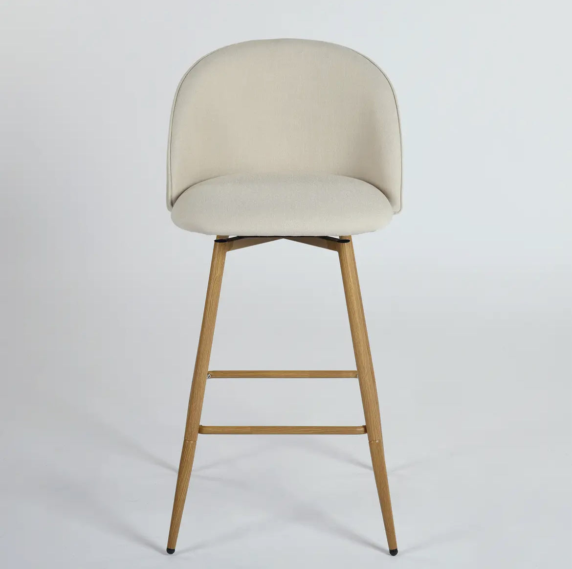 Beige Swivel Counter Stools