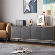 Modern Abstract TV Console (Up to 65 Inch) Living Room