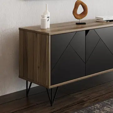 Modern Abstract TV Console (Up to 65 Inch) Living Room